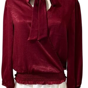 OLM Satin Shirt‎ SZ MED NWT